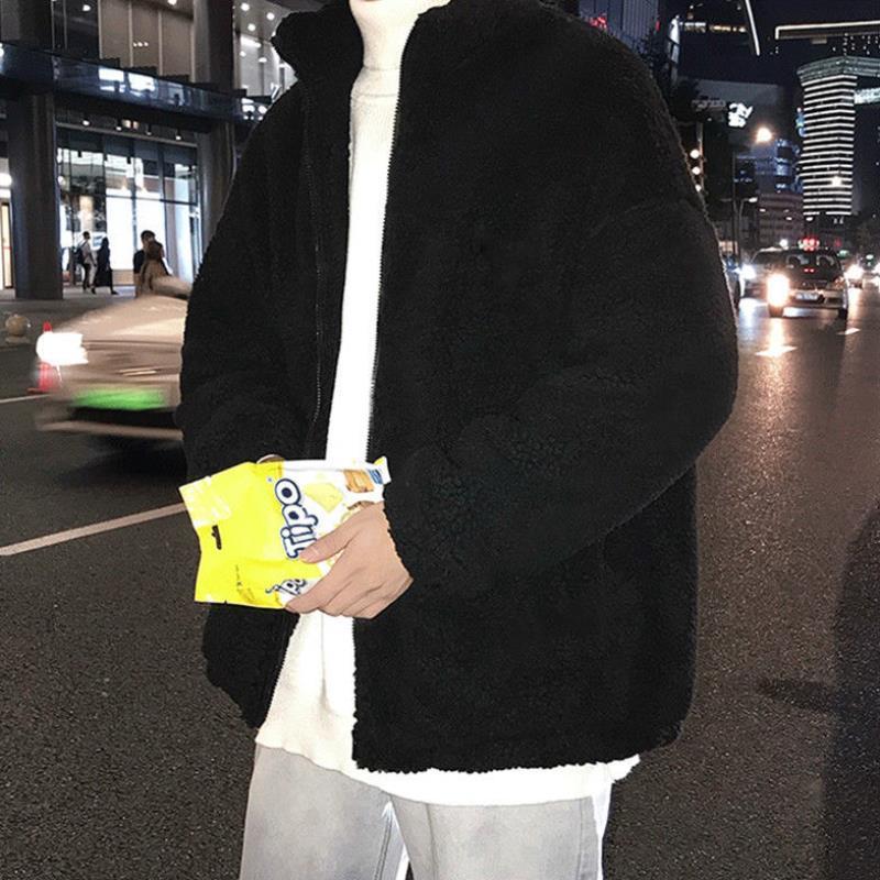 Men's Plush Loose Cotton Coat