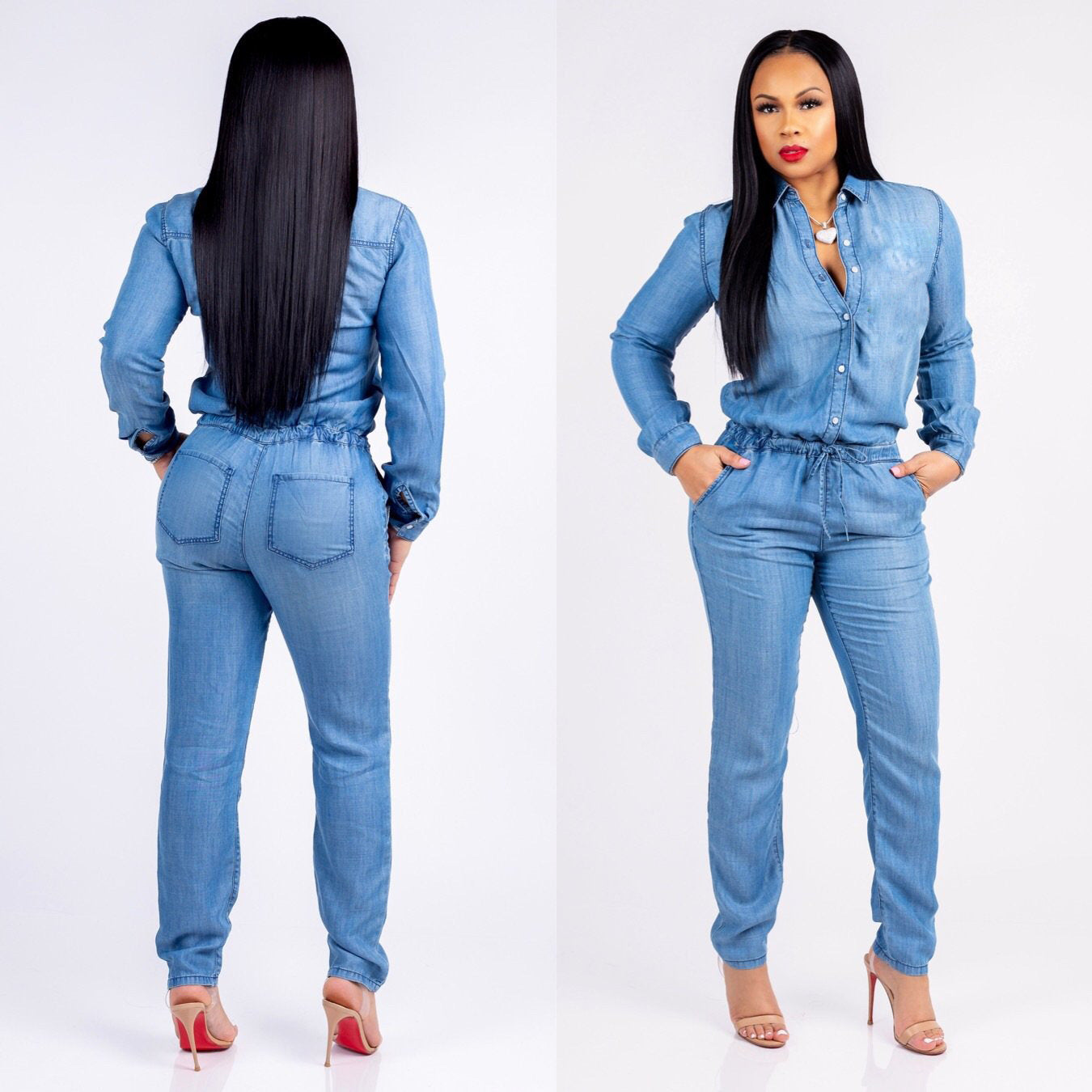 Women's Drawstring Jumpsuit