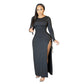 Women's  High Slit Fitted Dress