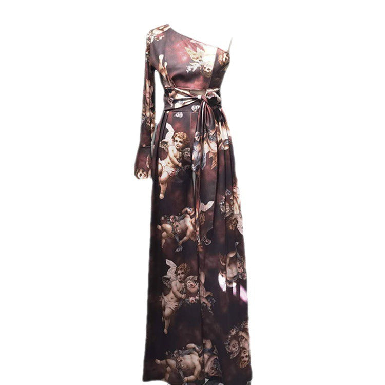 Sleeve Lace-up Jumpsuit