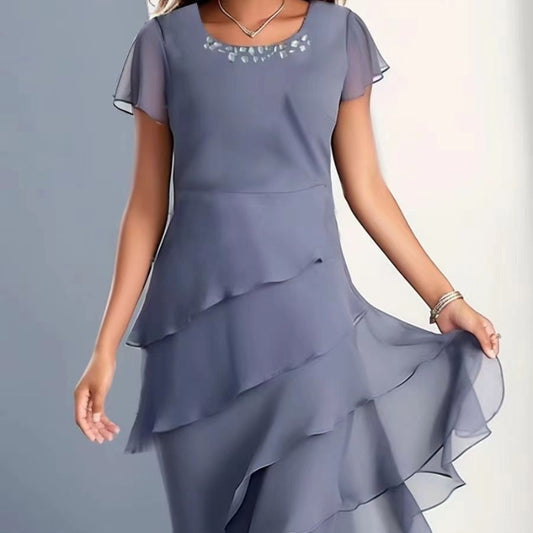Chiffon Patchwork Dress
