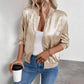 Slim Fit Slimming Casual Zip Jacket Top