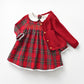 Girls Checked Dress Set