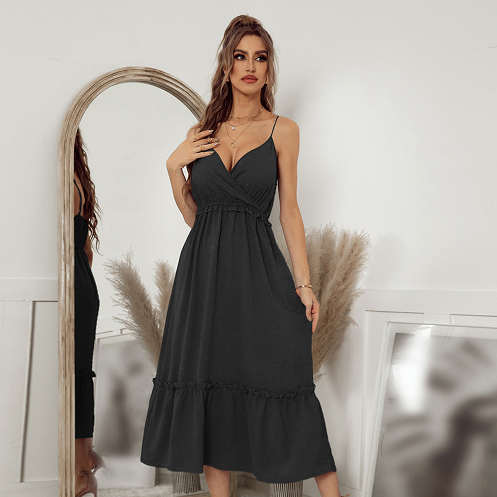 Elegant Suspender Dress