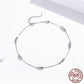 Sterling Silver Fashion White Gold Plated Anklet