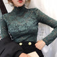 High Collar Lace Top