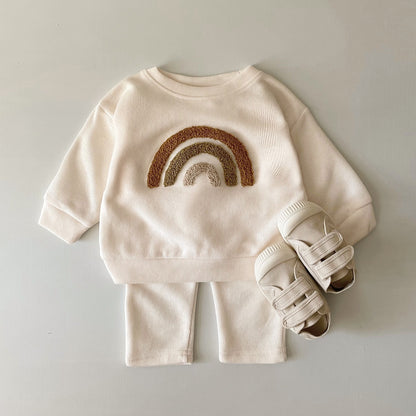 Newborn Alphabet Embroidery 2Pcs