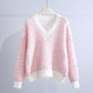 Women's Plaid Knit Sweater