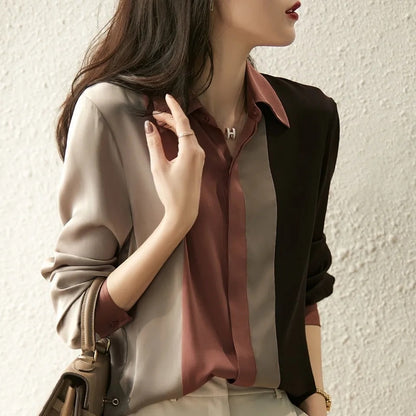Women's Color Block Blouse