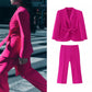 Women's Belted Pants Suit