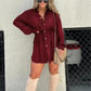 Women's Shirtdress Jumpsuit