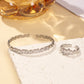 2pcs Women's Cubic Zirconia Decorative Wristband
