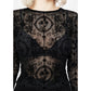 Elegant Fitted Tulip Flocking Blouse