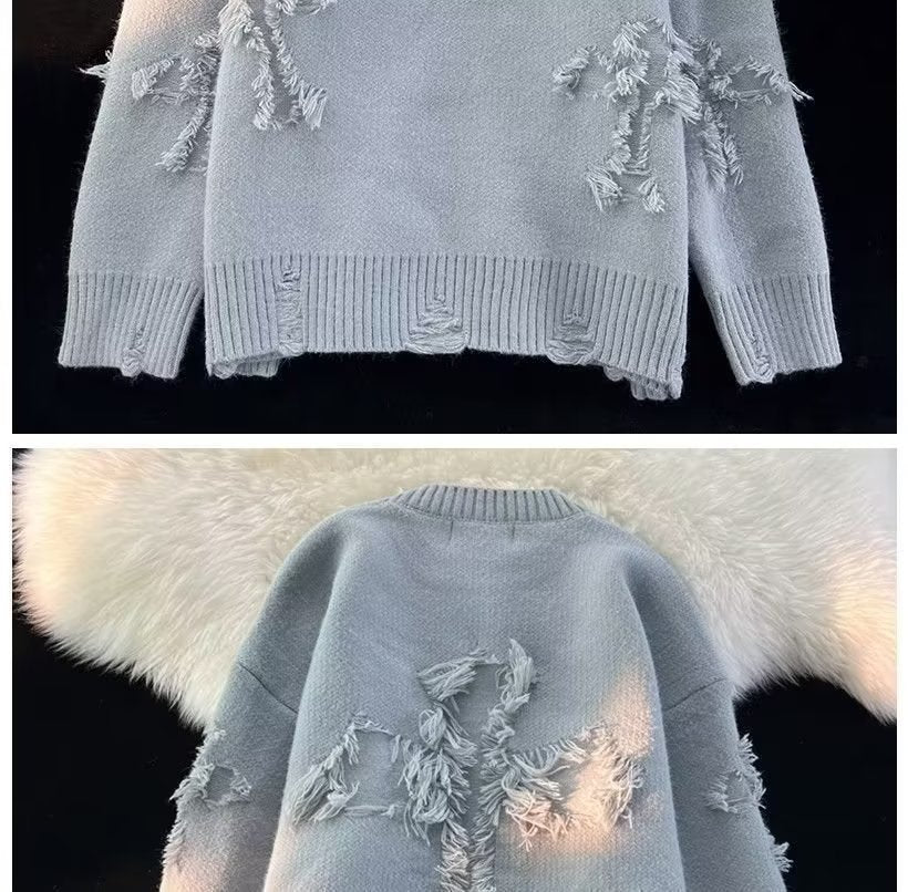 Unisex Distressed Sweater