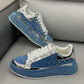 Men's Low-top Rhinestone Sneakers