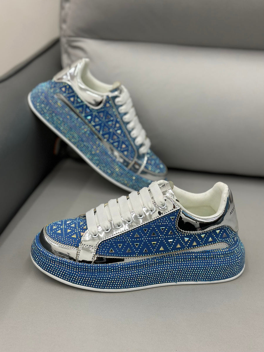 Men's Low-top Rhinestone Sneakers