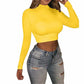 Long Sleeved Cropped T-shirt