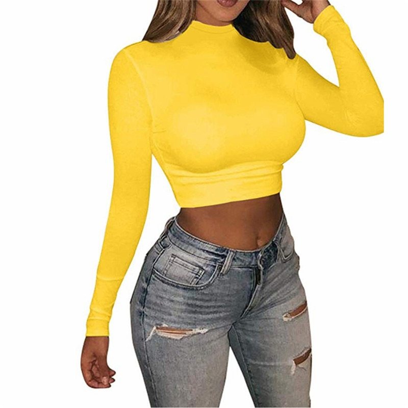Long Sleeved Cropped T-shirt
