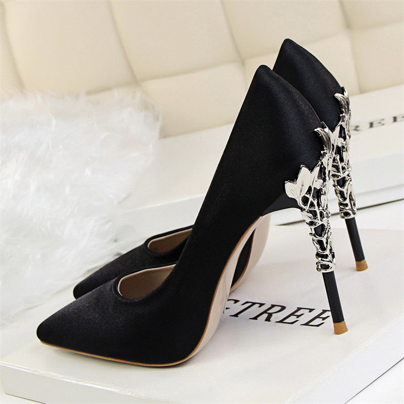 Satin High Heels