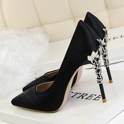 Satin High Heels