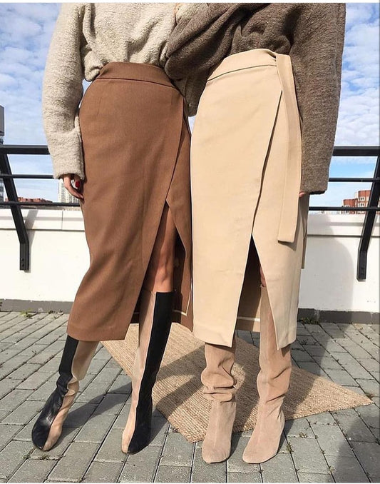 Long Wrap Skirt