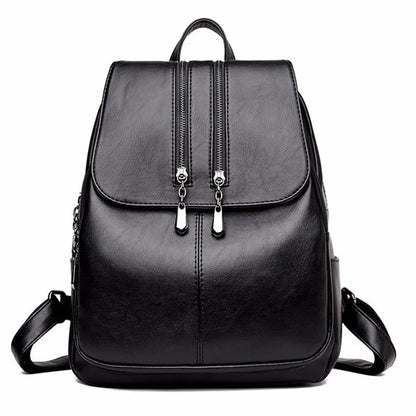 Women's  Soft Leather Travel Backpack