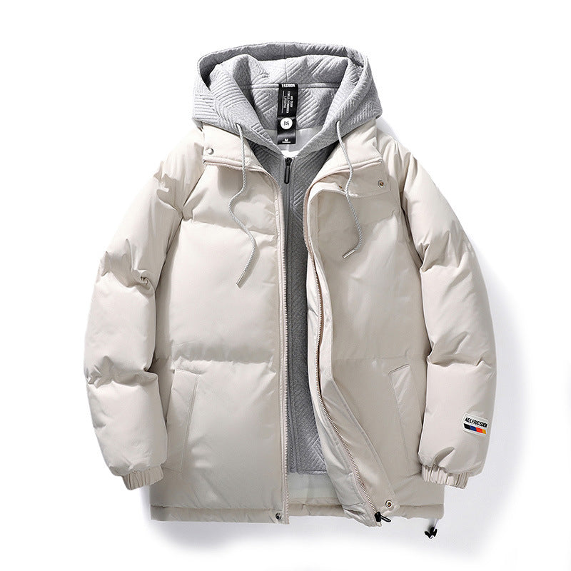 Men Hooded Cotton Jacket
