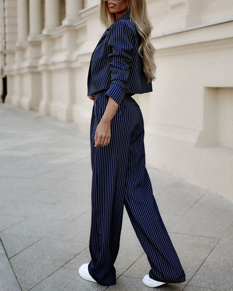 Women's Pin-Striped Suit