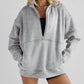 Zipper Pocket Casual Exercise Hoodie For Women