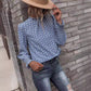 Polka Dot Puff Sleeve Shirt