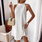 The White Halter Dress
