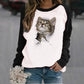 Kitty Cat Crew Neck Sweatshirt