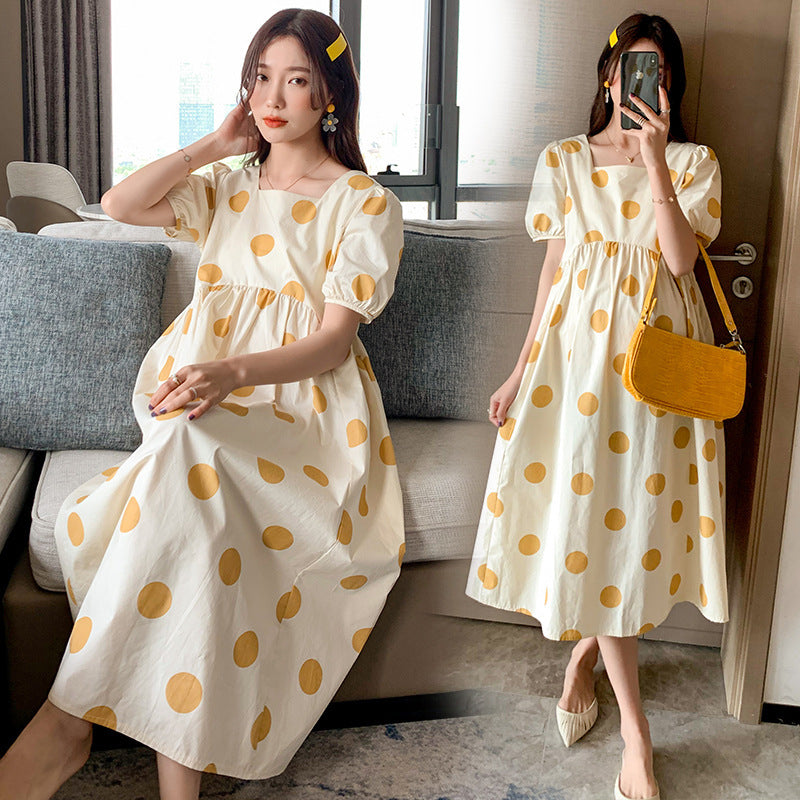 Cotton Polka Dot Dress