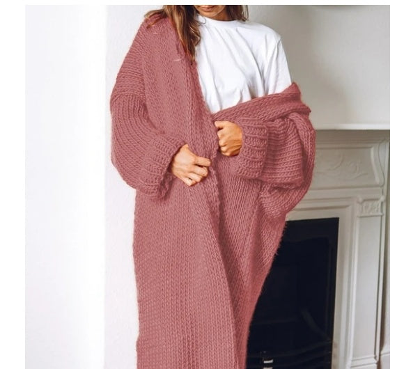 Long Winter Knitwear Cardigan For Women