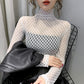 Women's Lace Turtle Neck Top