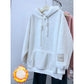 Loose Long-Sleeved Pullover Hoodie For Women
