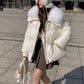 Padded Cotton/Fur Jacket