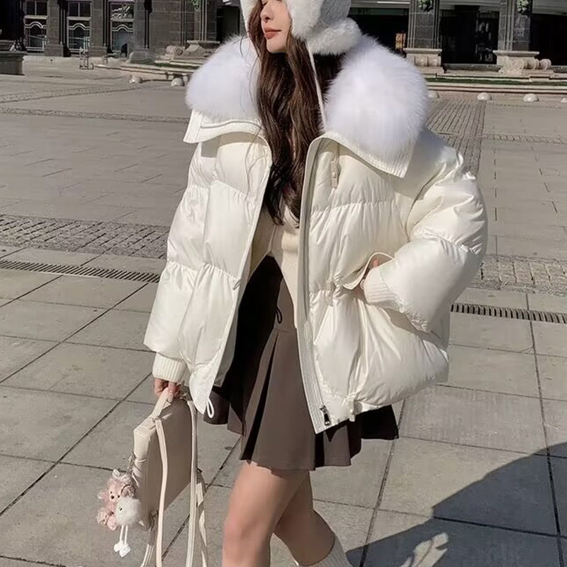 Padded Cotton/Fur Jacket