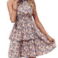 Printed Boho Halter Dress