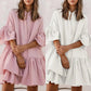 Two Sister Rabbit Fur Dress