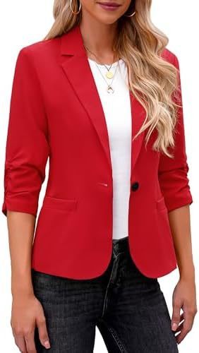 Women's Three-quarter Sleeve Suit Jacket