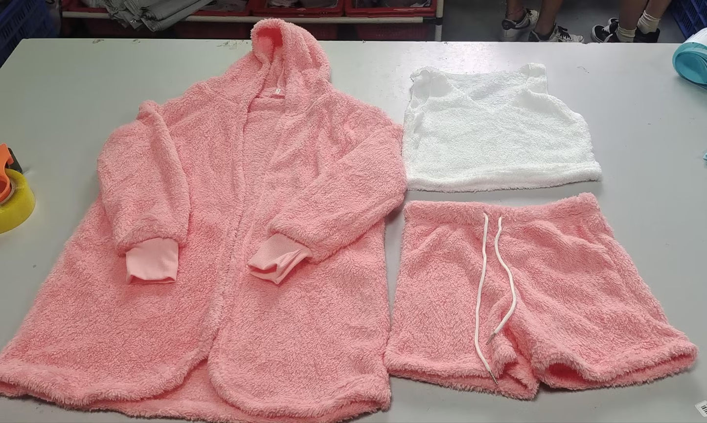 3pcs  Drawstring  Pajama Set