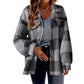 Women's Button Plush Coat