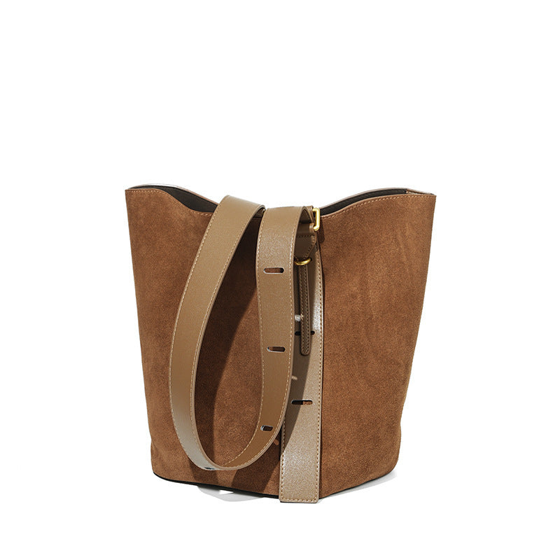 Women's Matte Leather Shoulder Bag
