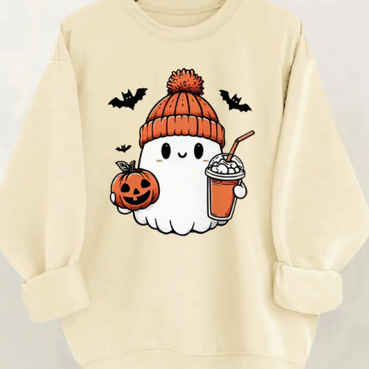Fleece Printed Crew Neck