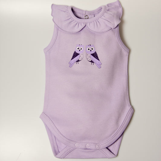 Baby Girl Ruffled Collar Bodysuit