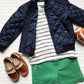 Boys BYRDEES Basics Chino Shorts in Green Daze