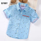 GFMY Boys Cotton Shirts Short-Sleeved Boys 2-14 Years