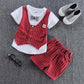 New!! Kids Unisex Cotton Bowknot T-Shirt Shorts 2pcs/Sets Toddler