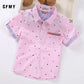 GFMY Boys Cotton Shirts Short-Sleeved Boys 2-14 Years